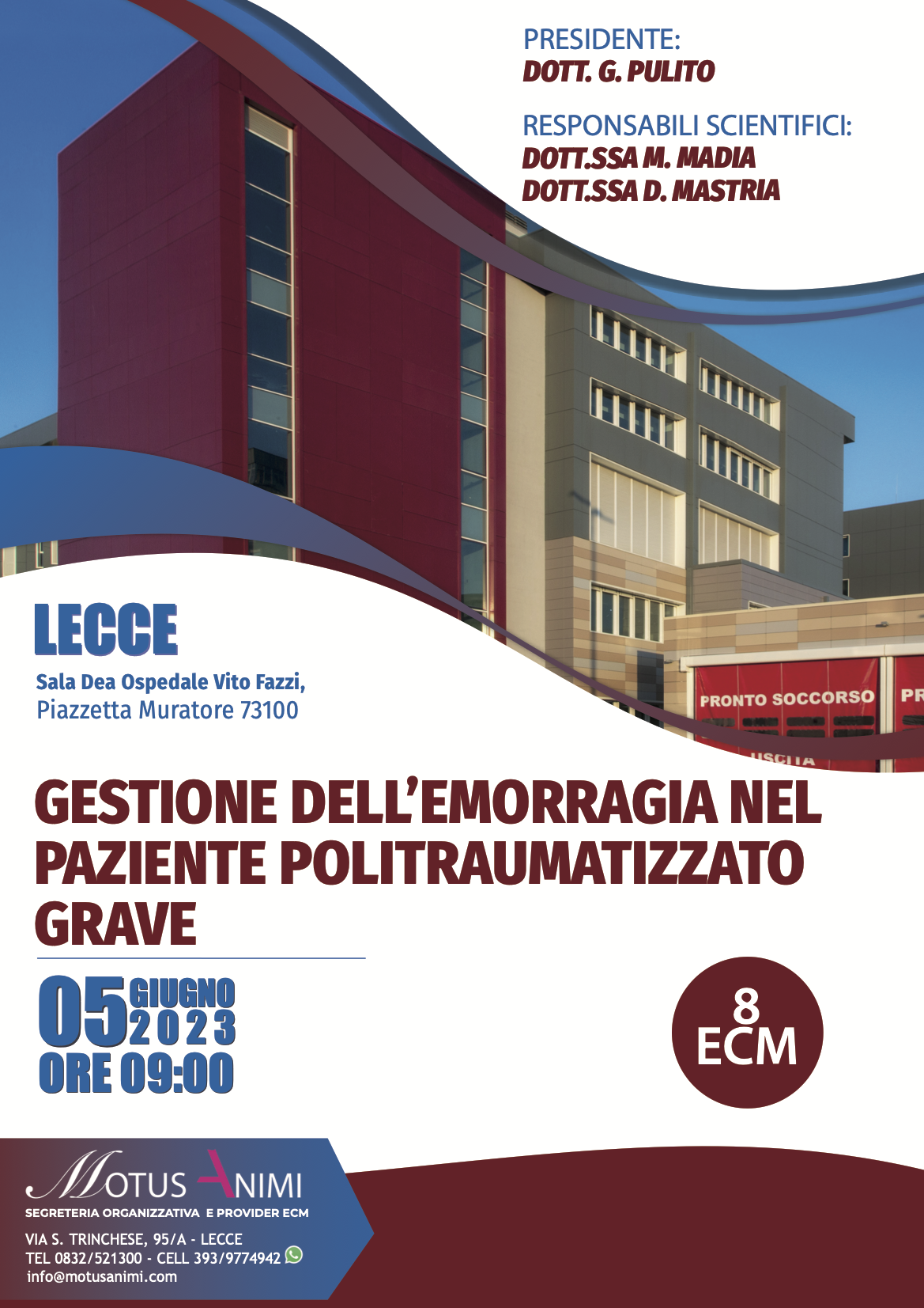 Pronto soccorso EMT cesoie fasciatura di emergenza paramedico